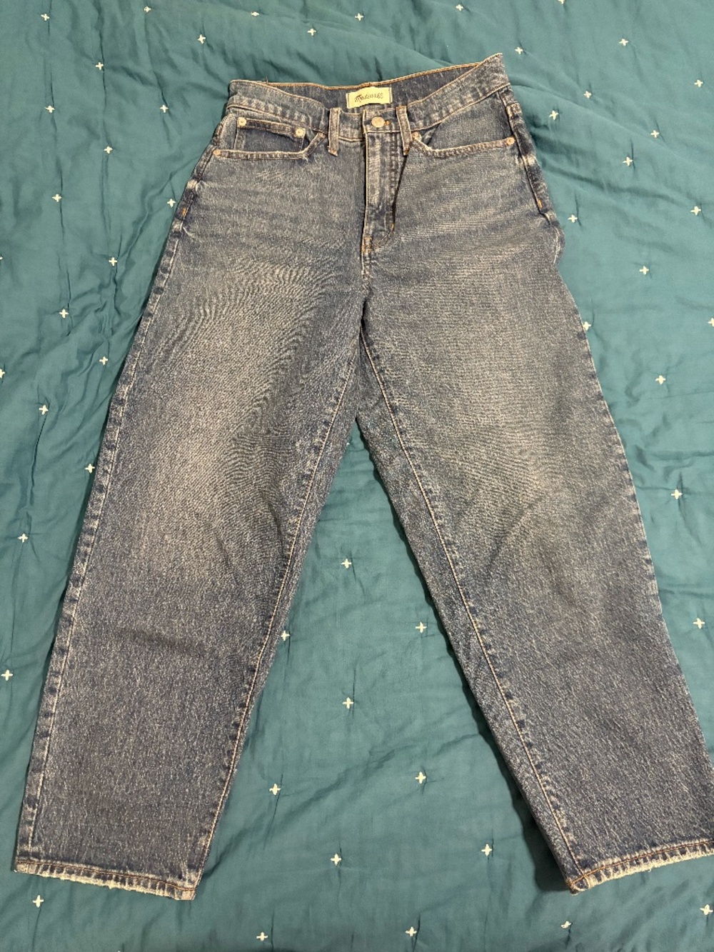 Madewell Women’s Cropped Balloon Jeans Size 26, High Rise